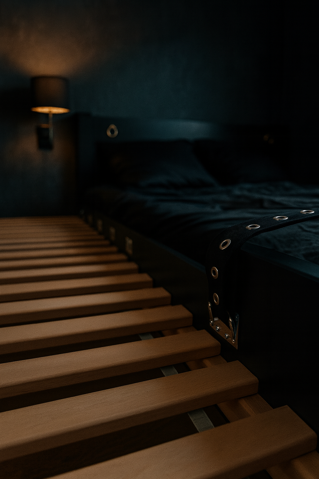 Bomina Bett - Befestigungen Detail